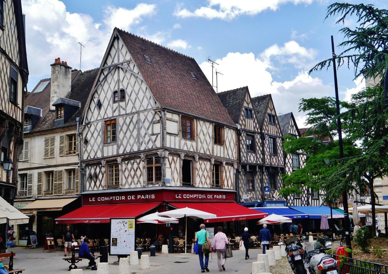 Les Volets Bleus - Deux Appartements Et Un Studio, Jardin Bourges Eksteriør bilde