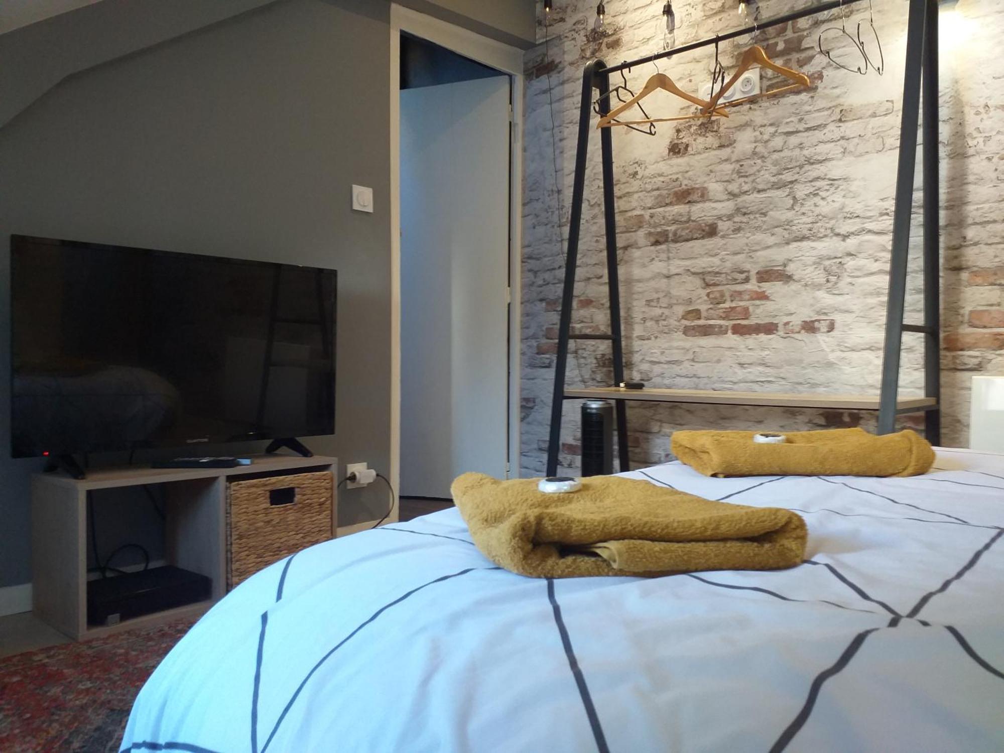 Les Volets Bleus - Deux Appartements Et Un Studio, Jardin Bourges Rom bilde